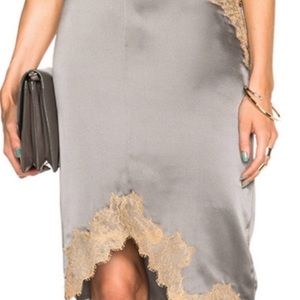 rag & bone Izabella Silk and Lace Skirt 00
